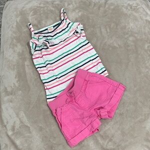 Gymboree Pink and Striped Kids Matching Set